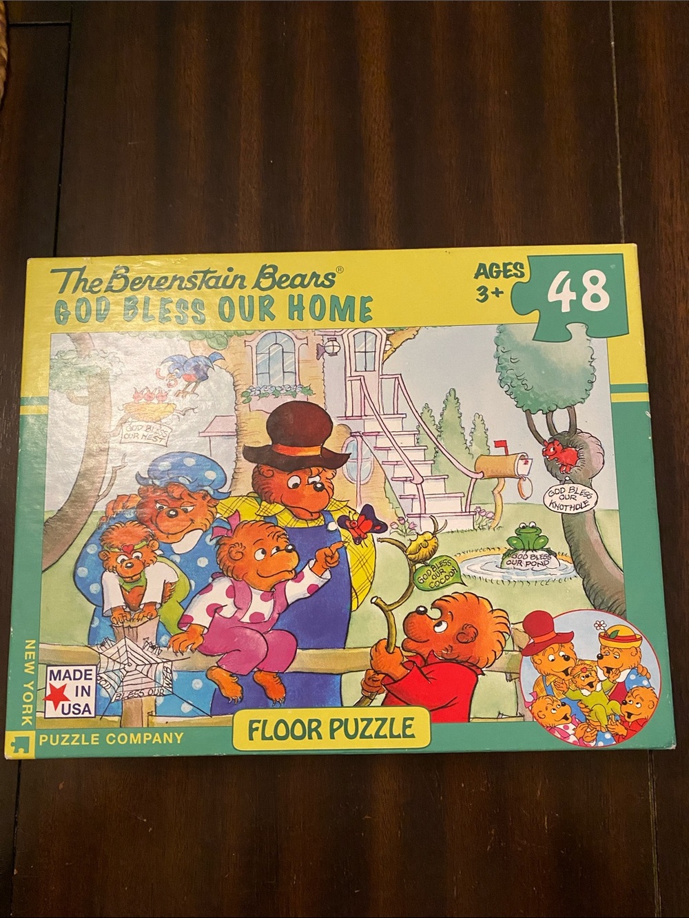 The Berenstain Bears 'God Bless Our Home' 48-Piece Floor Puzzle - Green